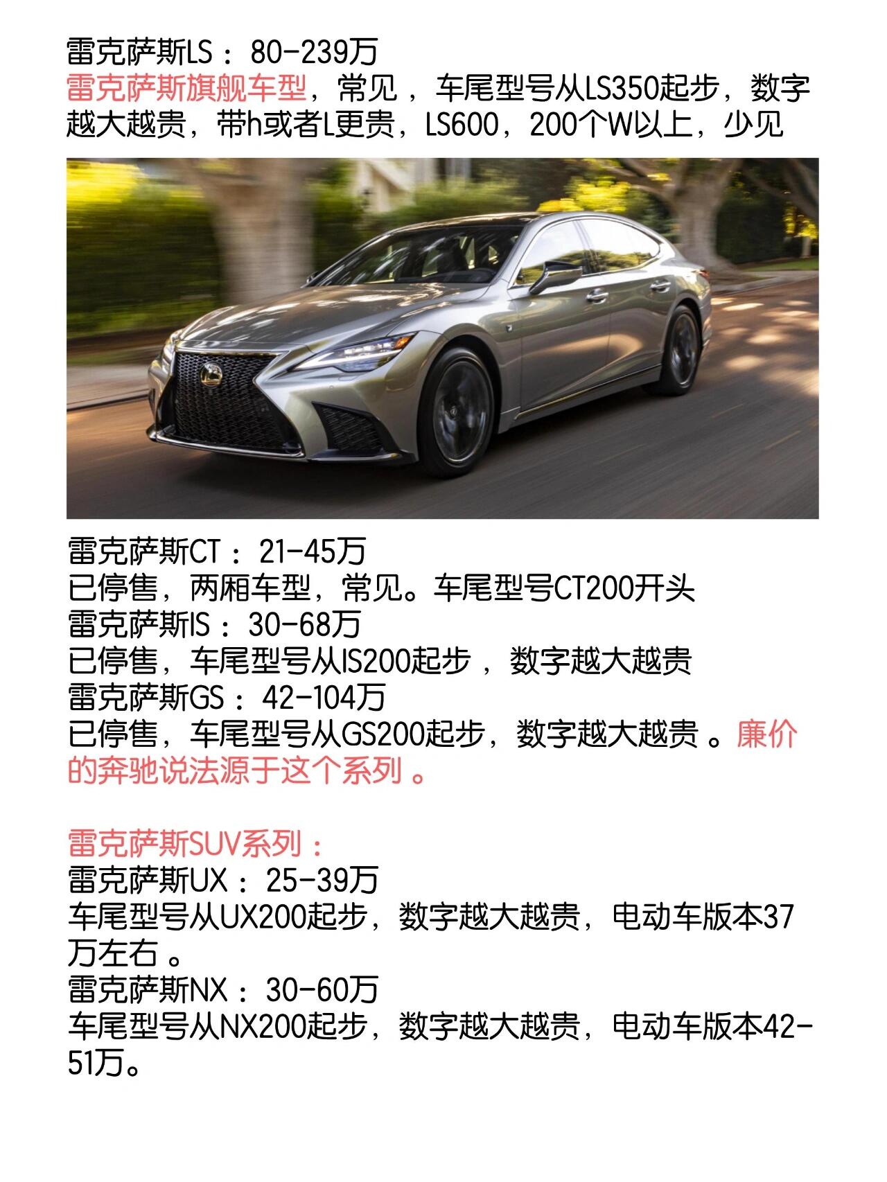 雷克萨斯最新价格，科技重塑奢华，精彩生活由此开启
